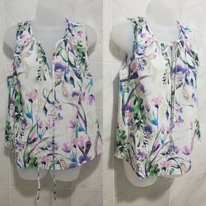 Amanda Uprichard Floral Ambrosia Top In Orchid S